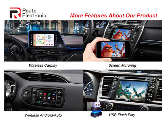 Interface de vídeo para carro de metal universal Toyota compatível com câmera de visão traseira original Bluetooth