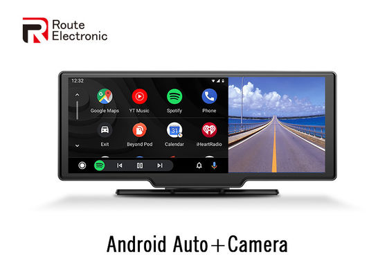 Câmera dupla para painel de carro DVR tela de 10,26 polegadas com carplay sem fio