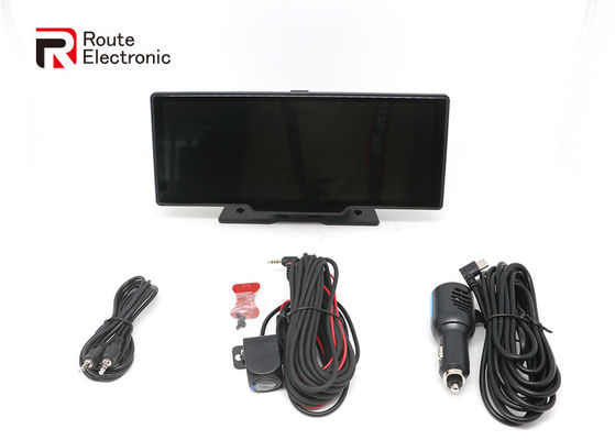 Câmera dupla para painel de carro DVR tela de 10,26 polegadas com carplay sem fio
