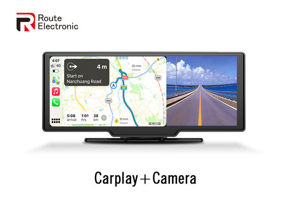 Câmera dupla para painel de carro DVR tela de 10,26 polegadas com carplay sem fio