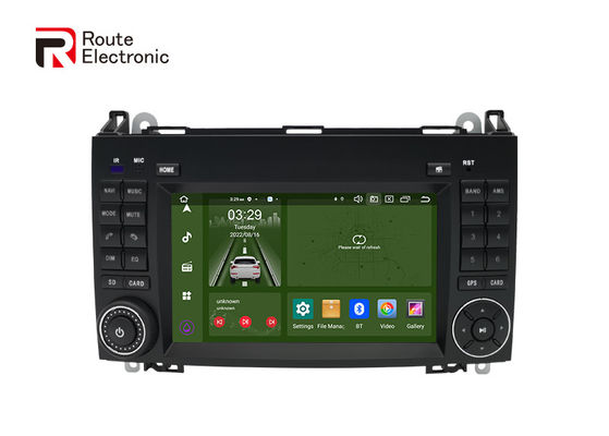 Estéreo de carro com duplo ruído de botões físicos, rádio de carro Android 12 para Benz B200