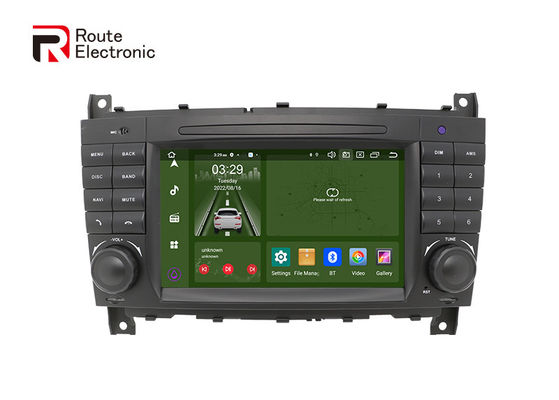 Benz W203 OEM Android Car Audio 2 DIN com tela LCD 7" 1024 × 600