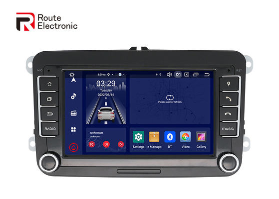 VW Universal Octa Core Android Car Stereo 7 polegadas com ventoinha de resfriamento botões físicos
