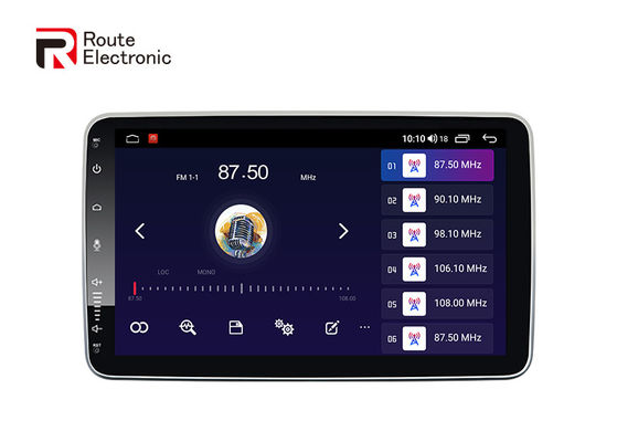 Estéreo automotivo universal giratório, rádio duplo din de 10,1 polegadas com câmera panorâmica 360°