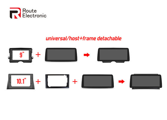 Sistema de som automotivo universal de navegação, reprodutor multimídia com tela sensível ao toque 1920 × 720 IPS