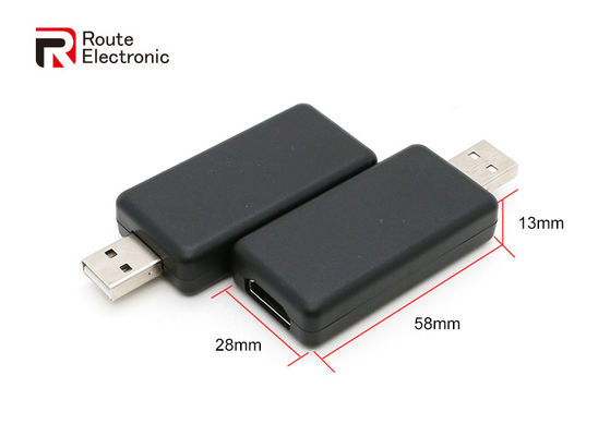 Acessórios eletrônicos automotivos pretos, adaptador de saída de vídeo HDMI Plug and Play