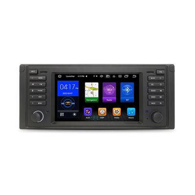 Botões RGB e suporte a microfone interno/externo OEM Car Radio para Dashboard 2din