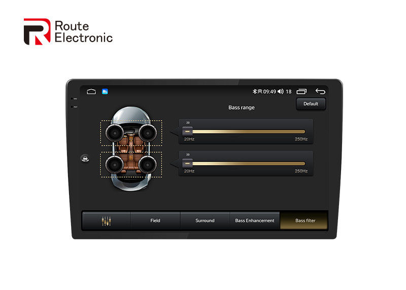 Universal Car Stereo 9,5 polegadas Android 8core 8+128G Car Radio com Wifi Bluetooth 4G DSP Wireless Carplay
