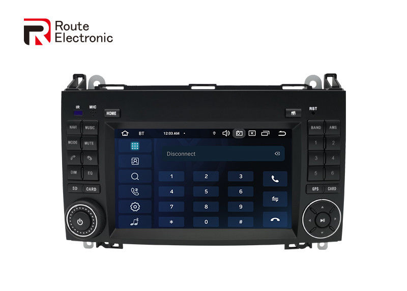 Estéreo de carro com duplo ruído de botões físicos, rádio de carro Android 12 para Benz B200