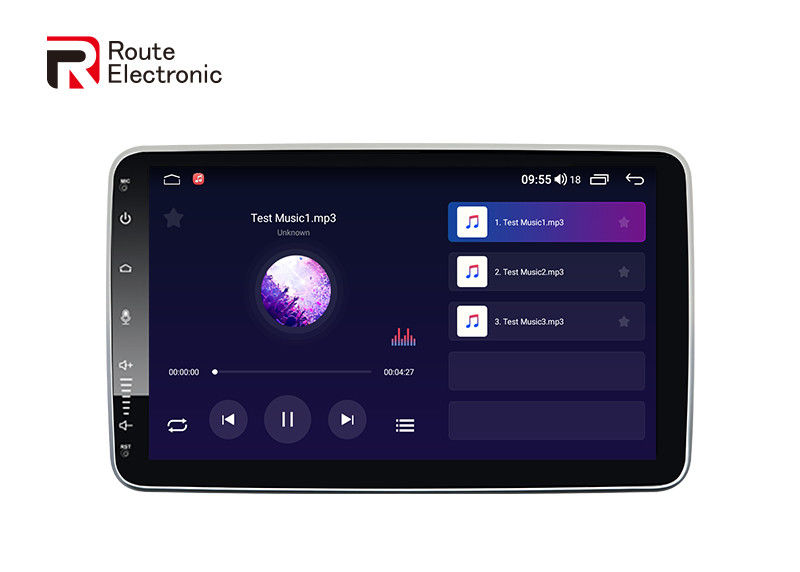 Estéreo de carro rotativo de 10,1 polegadas, reprodutor multimídia automático com tela QLED 1280 × 720