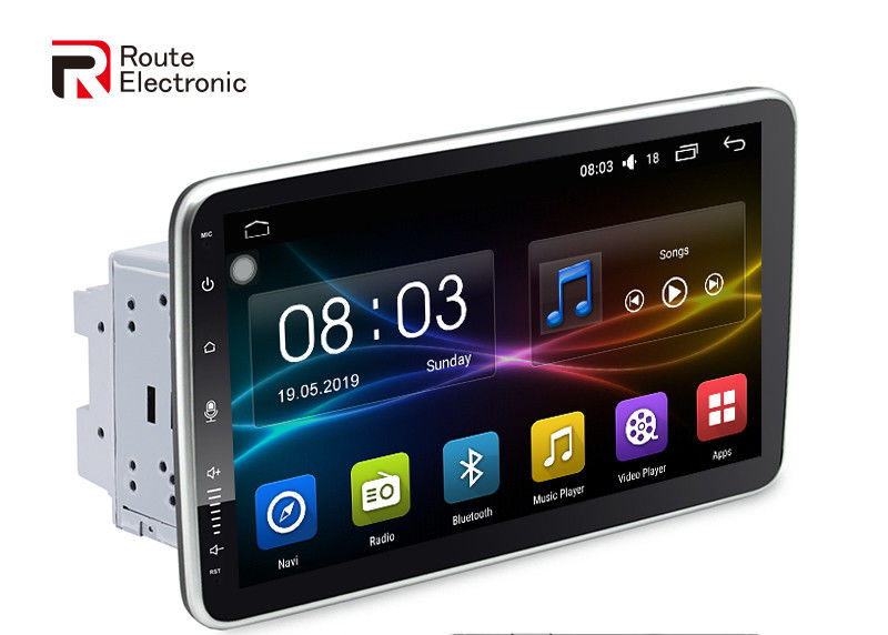 Rádio automotivo Bluetooth 8 Core 2 Din 10,1 polegadas QLED 1280 × 720 Controle de voz