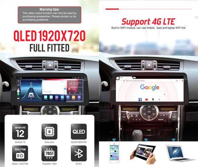 Universal Car Stereo Android 12.3inch Car Radio Support Voice Control And Multiple Languages​