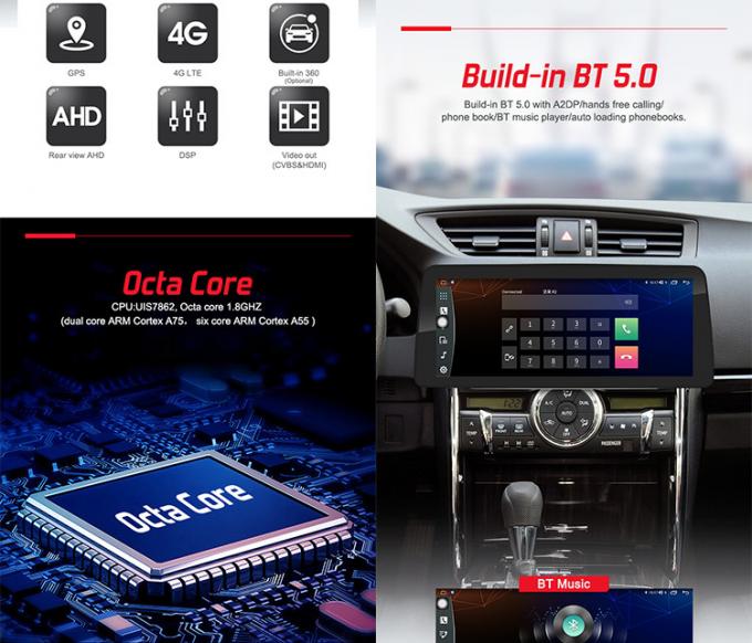 Universal Car Stereo Android 12.3inch Car Radio Support Voice Control And Multiple Languages​